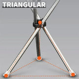 Stainless Steel Walking Stick with Seat Folding Cane Chair for Travel and Outdoor Use - 45-Degree Angle