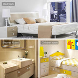 Door Knobs Handles Clear Crystal Diamond Glass Kitchen Cupboard Cabinet Pulls 40MM - Red-10PCS - Top-Down View