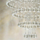12Pcs 30mm Suncatcher Chandelier Clear Glass Prism Crystal Ball Pendant Set - Rear View