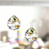 12Pcs 30mm Suncatcher Chandelier Clear Glass Prism Crystal Ball Pendant Set