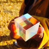 Glass Prism Cube 15 20 25mm RGB Dispersion Science Experiment or Storage Bag - Only 1PC Storage Bag - Side View