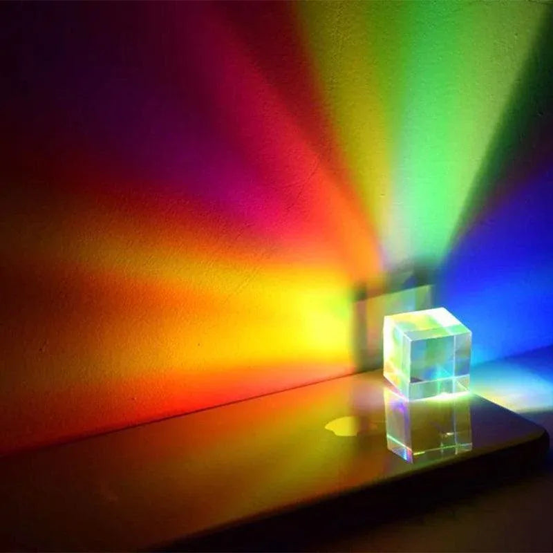 Glass Prism Cube 15 20 25mm RGB Dispersion Science Experiment or Storage Bag - Only 1PC Storage Bag