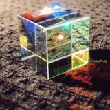 Glass Prism Cube 15 20 25mm RGB Dispersion Science Experiment or Storage Bag - Only 1PC Storage Bag