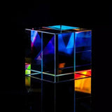 Glass Prism Cube 15 20 25mm RGB Dispersion Science Experiment or Storage Bag - Only 1PC Storage Bag - Extra Image