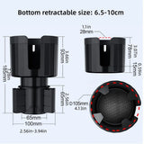 Large Car Water Cup Holder Beverage Holder for Drink Universal Car Cup Organizer - Side View