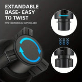 Large Car Water Cup Holder Beverage Holder for Drink Universal Car Cup Organizer - Rear View