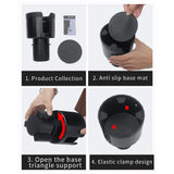 Large Car Water Cup Holder Beverage Holder for Drink Universal Car Cup Organizer - Low Angle