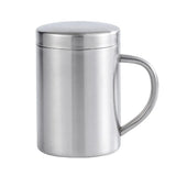 400ml Thickened Double Layer Insulated Stainless Steel Cup Portable Durable - Front View