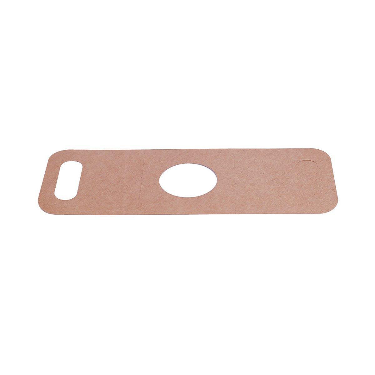 100pcs Kraft Paper Cup Holder Portable Coffee Drink Carrier Reusable Storage - Handheld Double Cup