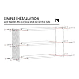 Acrylic Desktop Cup Holder Multi-Purpose Portable Storage Organizer For Home - Brown - Side View