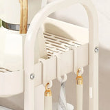 Double Layer Shelf Storage Rack for Water Cups Tea Cups Organizer Kitchen Rack - Close-Up Angle