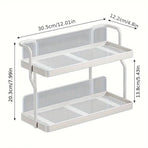 2 Tier Shelf Kitchen Storage Rack Organizer for Home and Countertop Organization