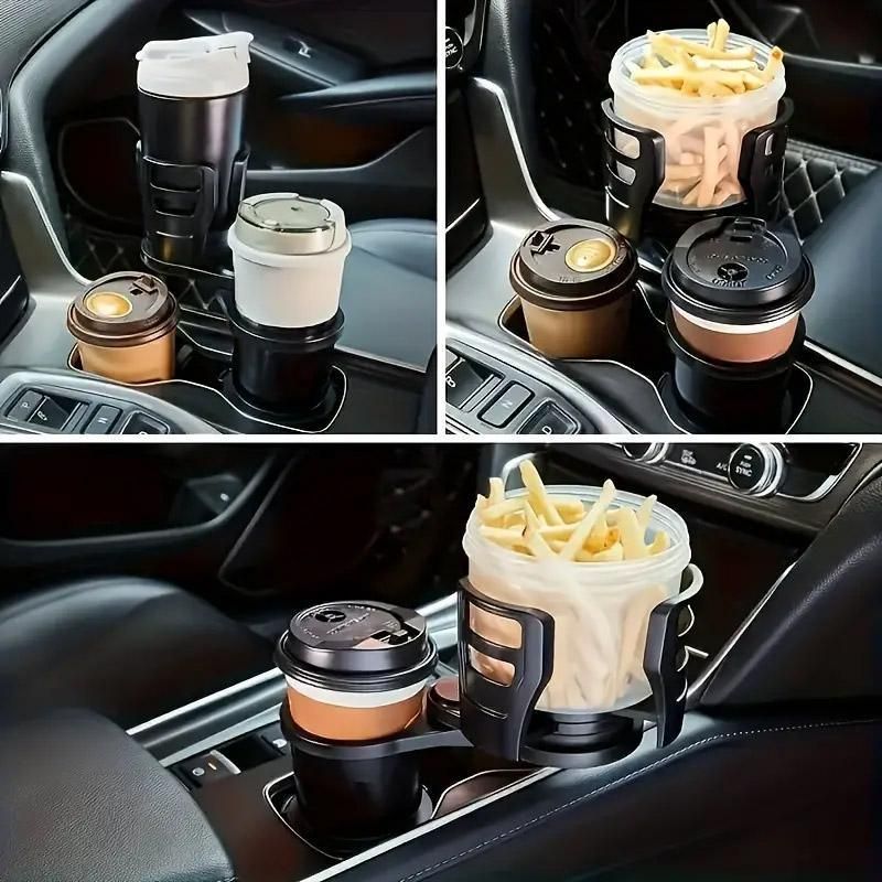 Rotatable Car Cup Holder Multifunctional Drink Holder Adjustable for Vehicle Use