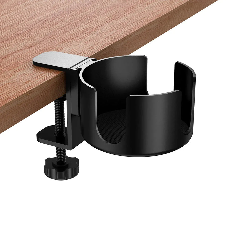 PunUnder Desk Table Clamp Mug Holder Stand Adjustable Coffee Cup Organizer