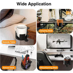 PunUnder Desk Table Clamp Mug Holder Stand Adjustable Coffee Cup Organizer