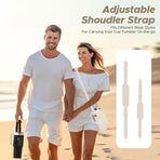 Portable Cup Sleeve Drink Holder Reusable Water Bottle Carrier Travel Bag - Grey