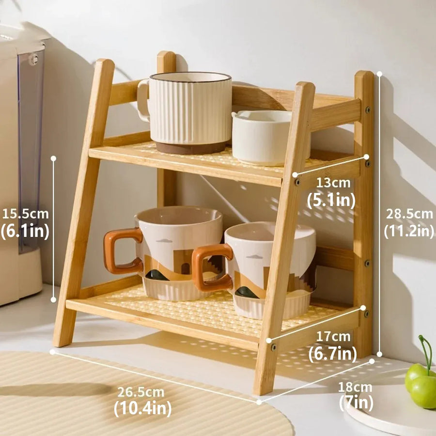 Cup Flower Pot Storage Rack Multi-Layer for Home Kitchen Living Room Organizer
