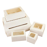 Cupcake Box Cases 1/2/4/8/12 Holes Window Face Cases Party Wedding Muffin Baking - Side View