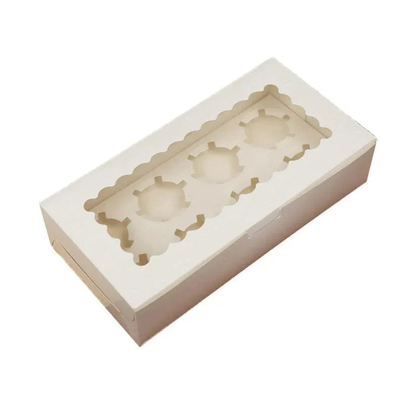 Cupcake Box Cases 1/2/4/8/12 Holes Window Face Cases Party Wedding Muffin Baking