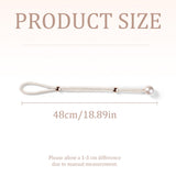 Curtain Tiebacks Pearl Strap Set 3 Pairs Decorative Buckle Holder Rings Hooks - Grey