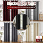 2pcs Semi Blackout Curtain Fabric Solid Colour Home Decor Drapes for Living Room - Dark Grey - 132x160cm