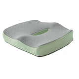 Memory Foam Seat Cushion for Office and Travel Support with Ergonomic Design - Blue