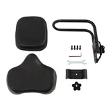 Electric Bicycle Tricycle Seat With Backrest Adjustable Comfortable Bike Seat - Grey - 45-Degree Angle