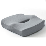 Memory Foam Seat Cushion for Office and Travel Support with Ergonomic Design - Pink