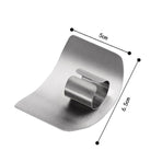 Stainless Steel Finger Protector Cutting Shield for Kitchen Slicing and Chopping - 1 Finger