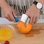 Stainless Steel Finger Protector Cutting Shield for Kitchen Slicing and Chopping - 2 Fingers