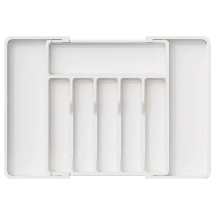 Portable Tableware Storage Box Telescopic Household Storage Tray Organizer