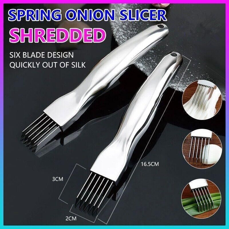 Stainless Steel Vegetable Fruit Onion Slicer Shredder Knife Cutter Kitchen Au