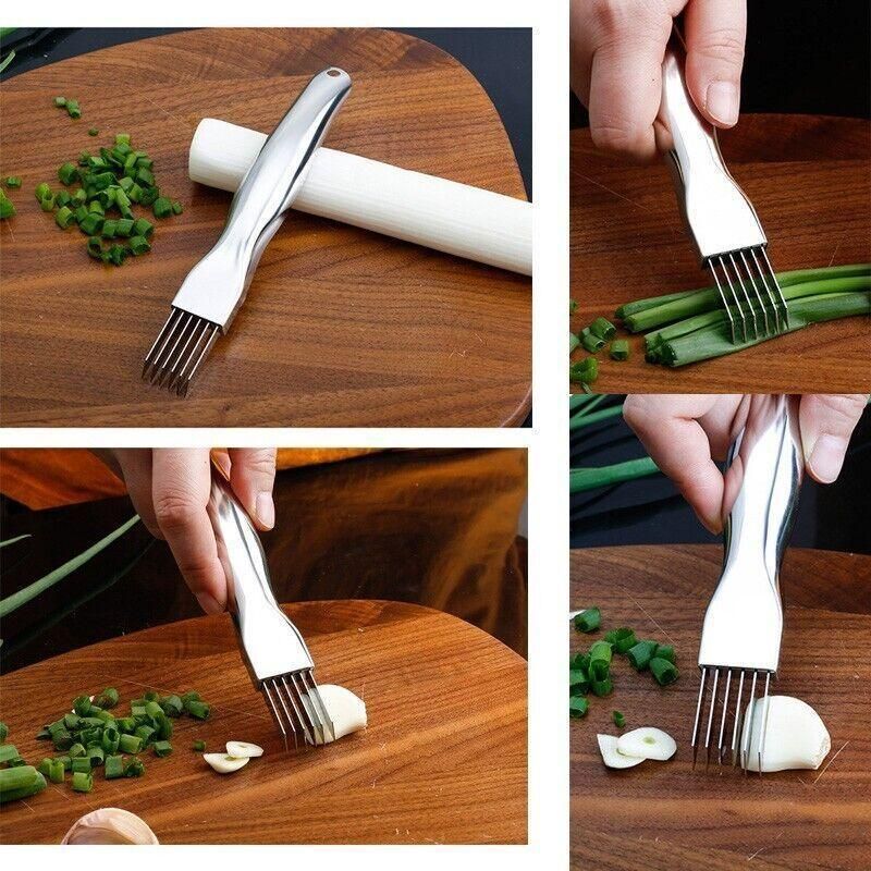 Stainless Steel Vegetable Fruit Onion Slicer Shredder Knife Cutter Kitchen Au