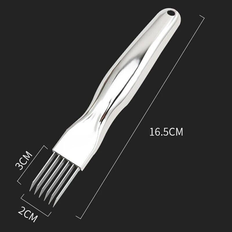Stainless Steel Vegetable Fruit Onion Slicer Shredder Knife Cutter Kitchen Au