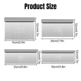 Stainless Steel Dough Cutter Knife Measurement Scraper Pastry Baking Tool - 20cm - Side View