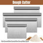 Stainless Steel Dough Cutter Knife Measurement Scraper Pastry Baking Tool - 25cm