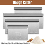 Stainless Steel Dough Cutter Knife Measurement Scraper Pastry Baking Tool - 30cm