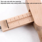 Wooden Leather Strip Cutter Belt Cord Cutting Tool For Craft Rope Making Work