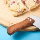 Stainless Steel Nougat Cutting Knife Arc Baking Tool For Snowflake Crisp Candy - Extra Image