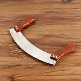 Stainless Steel Nougat Cutting Knife Arc Baking Tool For Snowflake Crisp Candy - Extra Image
