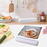 Plastic Wrap Cutter Kitchen Tool Storage Cutting Box Divider Household Organizer - Extra Image