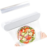 Plastic Wrap Cutter Kitchen Tool Storage Cutting Box Divider Household Organizer - Extra Image