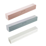 Plastic Food Wrap Dispenser Cutter Foil Cling Film Storage Holder Box Kitchen - Pink - Front View