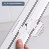 Plastic Food Wrap Dispenser Cutter Foil Cling Film Storage Holder Box Kitchen - White - 45-Degree Angle