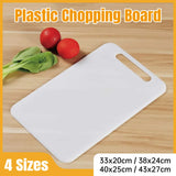 Plastic Cutting Board Small Size Chopping Board for Kitchen Food Prep Home Use - 33x20cm - Front View