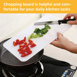 Plastic Cutting Board Small Size Chopping Board for Kitchen Food Prep Home Use - 33x20cm - Close-Up Angle