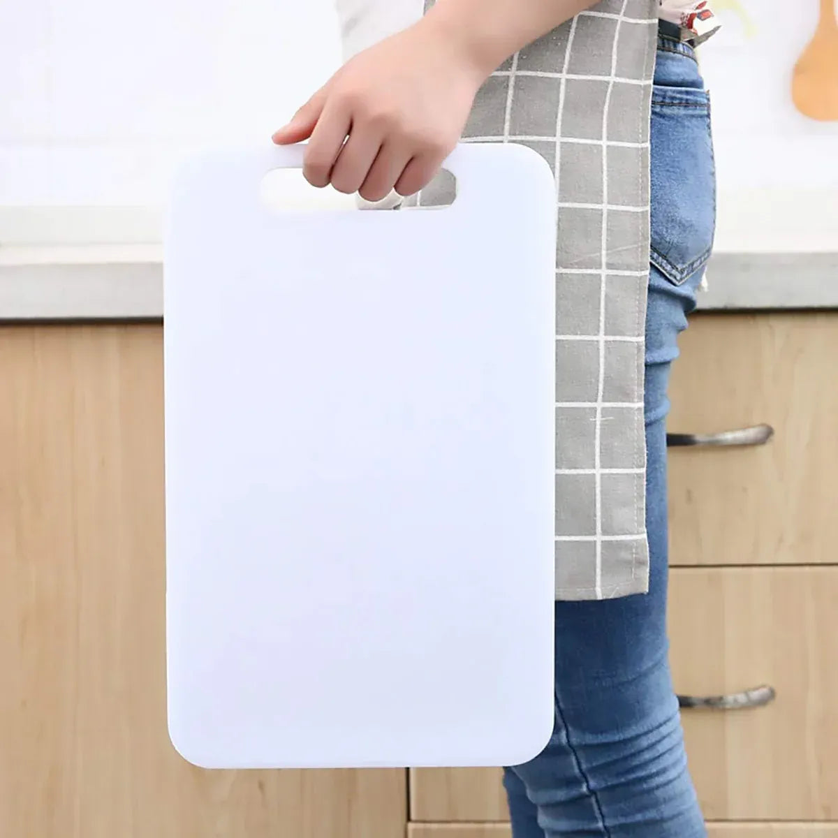 Plastic Cutting Board Small Size Chopping Board for Kitchen Food Prep Home Use - 33x20cm