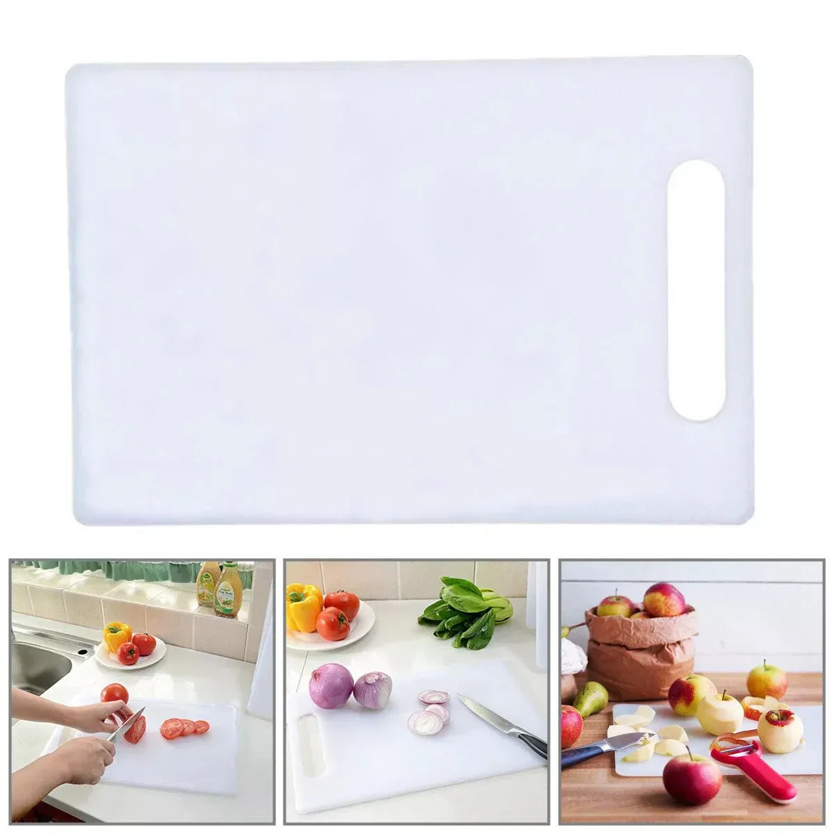 Plastic Cutting Board Small Size Chopping Board for Kitchen Food Prep Home Use - 33x20cm