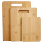 Household Cutting Board Set 3PCS Square Wooden Kitchen Chopping Boards For Food