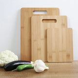 Household Cutting Board Set 3PCS Square Wooden Kitchen Chopping Boards For Food - Extra Image